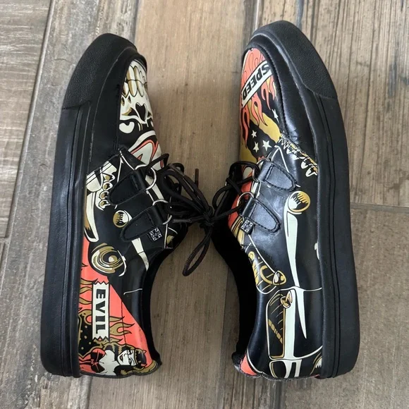 T.U.K. Hot Rod Creeper Sneakers with artwork by Jer Aker - Picture 8 of 9